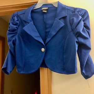 Royal Blue short Blazer - Medium